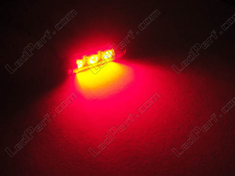 LED-Lampe 37 mm C5W Ohne Fehler Odb - Antifehler odb rot