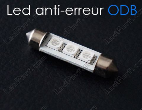 LED-Lampe 42mm C10W Ohne Fehler Odb - Anti-Fehler odb Weiß
