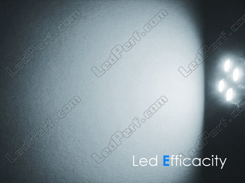 LED-Lampe BAX9S H6W Effizienz weiß Xenon Effekt