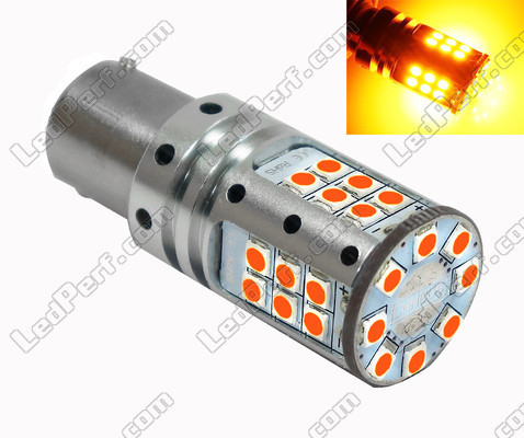 LED-Lampe orange P21W Leds R5W PY21W P21 5W BA15S Leds orangefarbene Basis ntlt_ptrnampoule_2