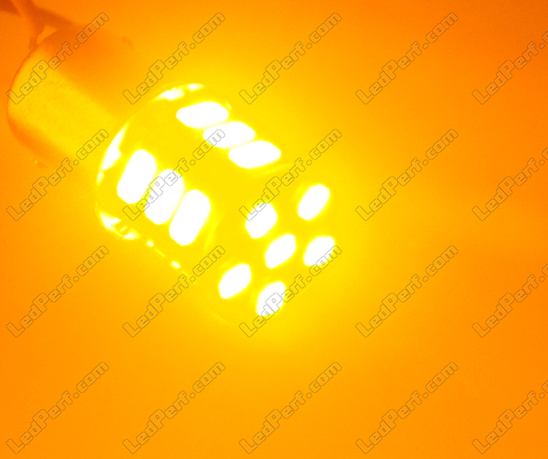 2x 21 LED-SG-Lampen – P21W – Gelb – BA15S für LED-Blinker – 12 V -  France-Xenon