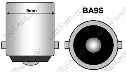 LED-Lampe BA9S T4W Efficacity rot