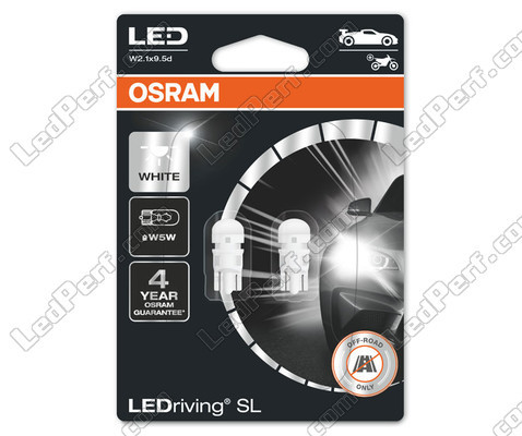 Packung mit 2 Lampen W5W T10 Osram LEDriving SL White 6000K