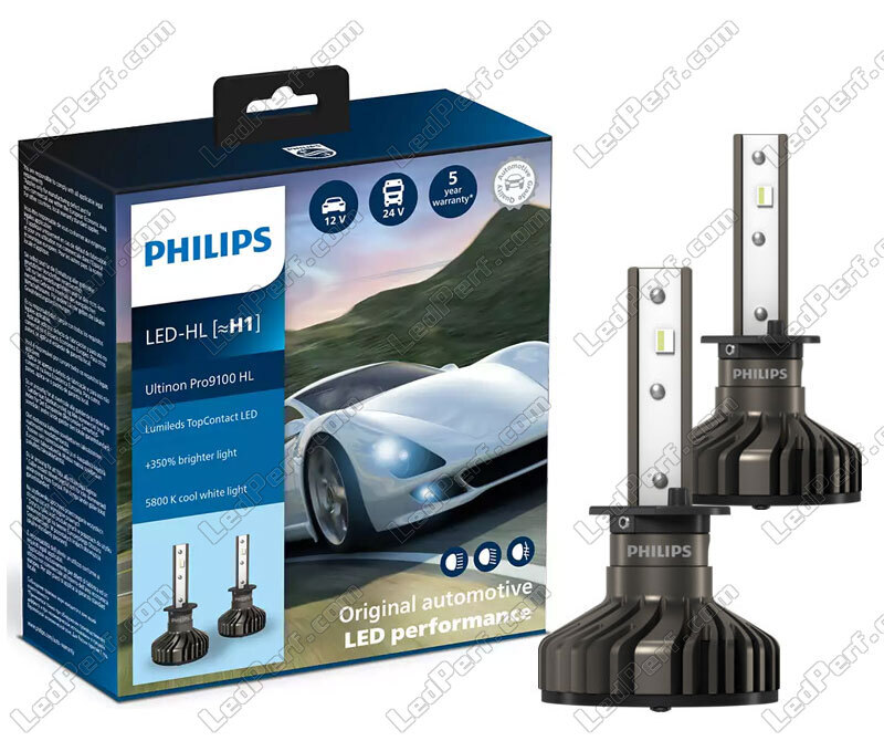 LED-Lampen-Kit H1 LED PHILIPS Ultinon Pro9100 +350% 5800K