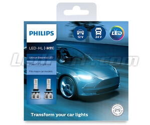 LED-Lampen-Kit H11 PHILIPS Ultinon Essential LED - 11362UE2X2