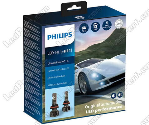 H11 LED-Lampen-Kit PHILIPS Ultinon Pro9100 +350% 5800K - LUM11362U91X2