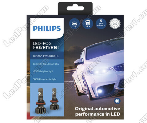 H16 LED-Lampen-Kit PHILIPS Ultinon Pro9000 +250% 5800K - 11366U90CWX2
