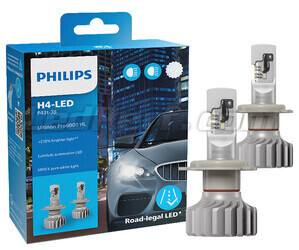 Kit LED-Lampen H4 Philips ULTINON Pro6000 Zugelassene - 11342U6000X2