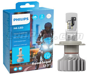 Zugelassene H4 LED Motorradlampe Philips ULTINON Pro6000 - 11342U6000X1