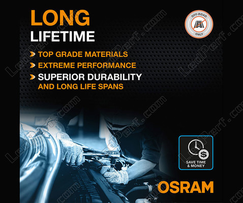 Lebensdauer von LED-Lampen H4 Osram LEDriving® XTR 6000K - 64193DWXTR