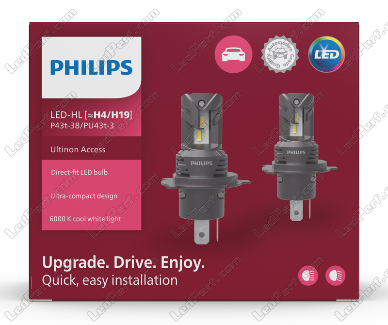 H4 Philips Ultinon Pro6000 LED für Motorräder, H4, MOTORRADLAMPEN