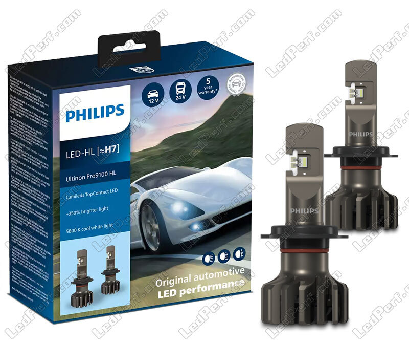 LED-Lampen-Kit H7 LED PHILIPS Ultinon Pro9100 +350% 5800K - LUM11972U91X2