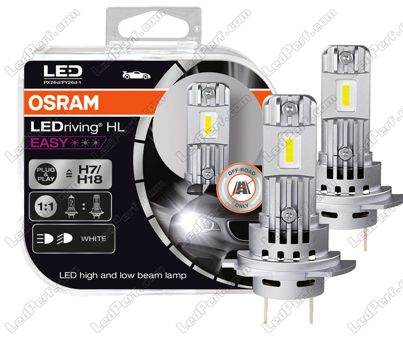 2x H7 LED Lampen OSRAM Easy 6500K - Plug and Play