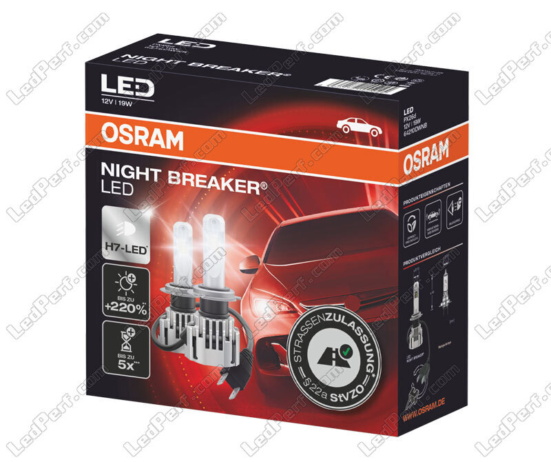 OSRAM NIGHT BREAKER H7-LED; bis zu 220 % mehr Helligkeit, erstes legales LED  H7 Abblendlicht mit Straßenzulassung in Deutschland & Österreich, € 135,-  (3430 Tulln an der Donau) - willhaben