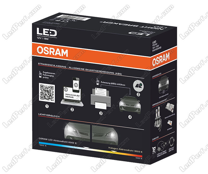 Osram Night Breaker H7-LED-Lampen +220% - Strassenzulassung