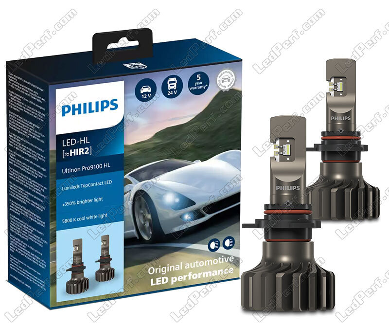 H4 LED PHILIPS 2x Auto-Lampe Pro6000 12V Ultinon Scheinwerfer Glühlampe  5.800K