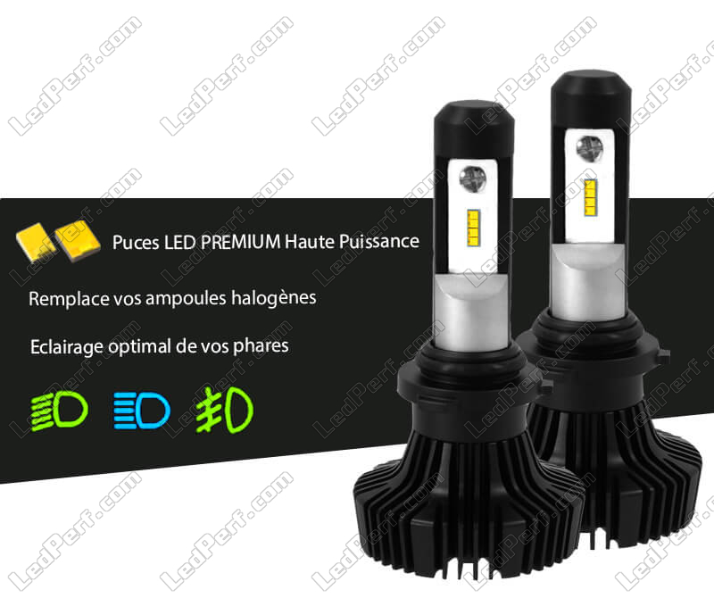 Kit HIR2 9012 Hochleistungs-LED für Scheinwerfer - 5 Jahre
