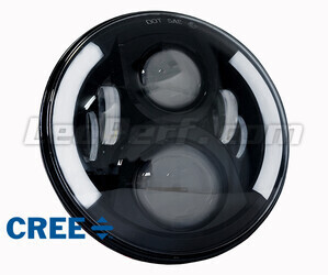 Optisch Motorrad Voll-LED schwarz für runde Scheinwerfer 7 Zoll - Typ 4