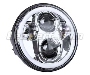 Optisch Motorrad Voll-LED Chrom für Scheinwerfer runde 5.75 Zoll - Typ 4