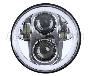 Optisch Motorrad Voll-LED Chrom für Scheinwerfer runde 5.75 Zoll - Typ 4