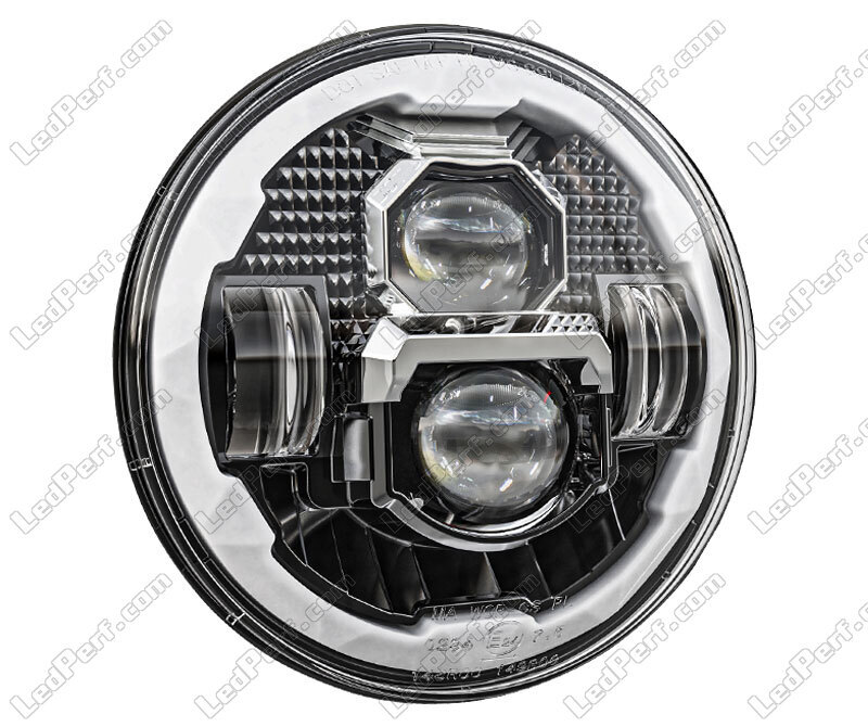 6,5-Zoll-Motorrad-LED-Scheinwerfer Retro rund 12 V 26 W 6500 K  LED-Scheinwerfer mit Halterungssatz, modifizierte Teile – zu niedrigen  Preisen im