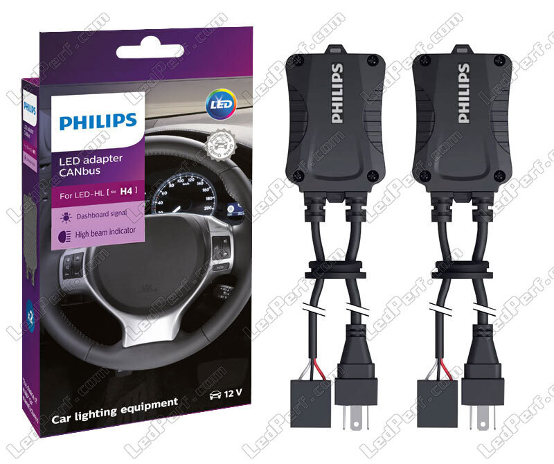 2x Philips Canbus Adapter für H4 LED-Lampen - 12V - 18960X2