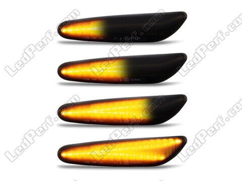 Beleuchtung der dynamischen LED-Seitenblinker in schwarz für BMW Serie 1 (E81 E82 E87 E88)