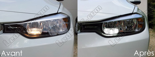 Für BMW f30 f31 2 LED Lampen Standlicht Xenon Effekt Weiß