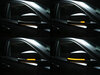Verschiedene Phasen der Lichtabfolge der dynamischen Osram LEDriving® Blinker für BMW X1 (E84) Außenspiegel