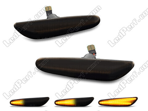 Dynamische LED-Seitenblinker für BMW X1 (E84) - Rauchschwarze Version