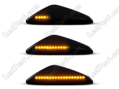 Beleuchtung der dynamischen LED-Seitenblinker in schwarz für BMW X3 (F25)
