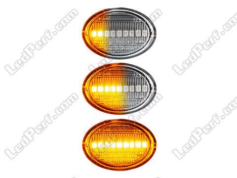 Beleuchtung der sequentiellen LED-Seitenblinker in transparent für Fiat 500 L