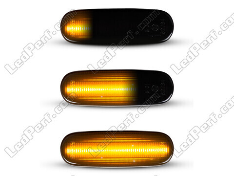 Beleuchtung der dynamischen LED-Seitenblinker in schwarz für Fiat Doblo II
