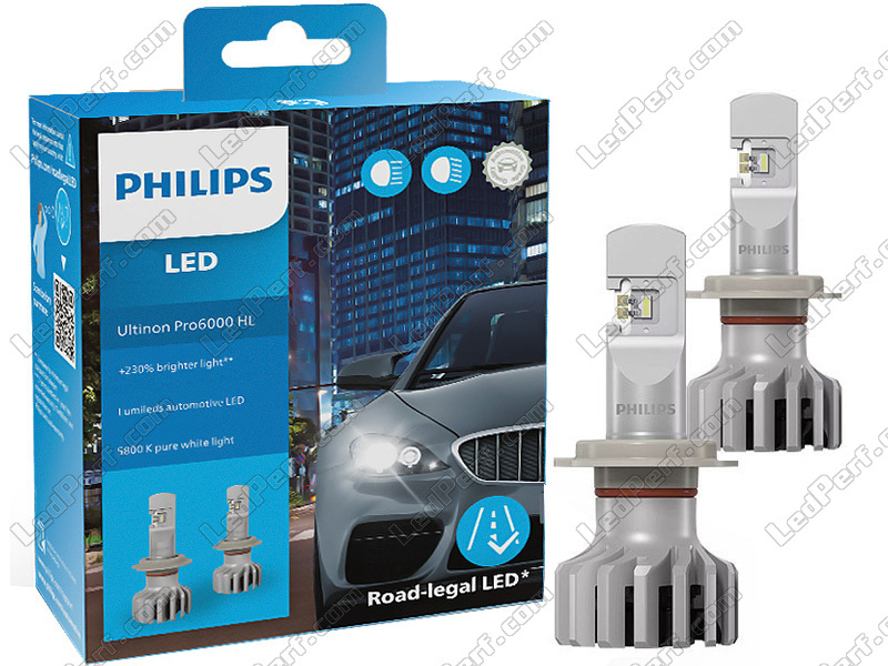 LED-Lampen-Kit H7 LED PHILIPS Ultinon Pro9100 +350% 5800K