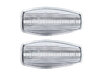 Frontansicht der sequentiellen LED-Seitenblinker für Hyundai Coupe GK3 - Transparente Farbe