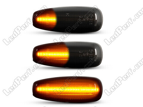 Beleuchtung der dynamischen LED-Seitenblinker in schwarz für Hyundai I30 MK1