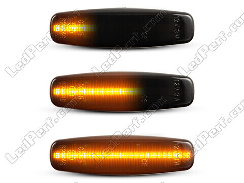 Beleuchtung der dynamischen LED-Seitenblinker in schwarz für Infiniti FX 37