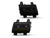 Frontansicht der dynamischen LED-Seitenblinker für Jeep  Wrangler IV (JL) - Rauchschwarze Farbe