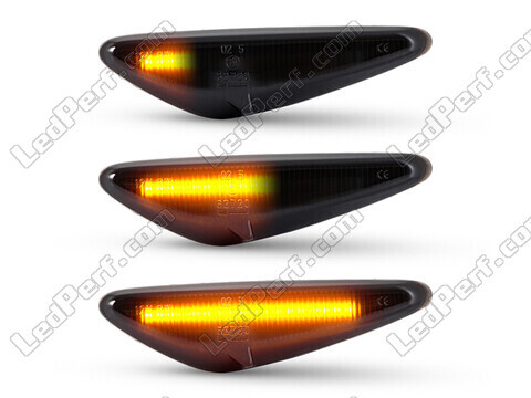 Beleuchtung der dynamischen LED-Seitenblinker in schwarz für Mazda 5 phase 2
