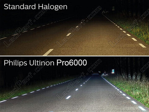 LED-Lampen Philips Zugelassene für Mercedes A-Klasse (W176) versus Original-Lampen