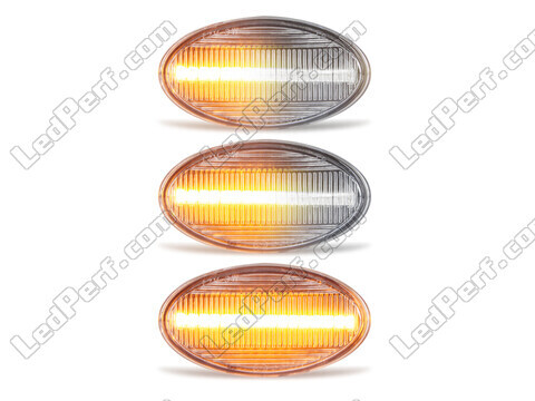 Beleuchtung der sequentiellen LED-Seitenblinker in transparent für Mini Cabriolet II (R52)