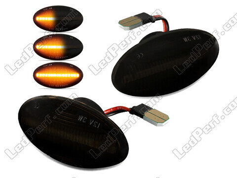 Dynamische LED-Seitenblinker für Mini Cabriolet II (R52) - Rauchschwarze Version