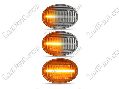 Beleuchtung der sequentiellen LED-Seitenblinker in transparent für Mini Cabriolet III (R57)
