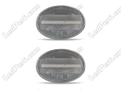 Frontansicht der sequentiellen LED-Seitenblinker für Mini Cabriolet III (R57) - Transparente Farbe