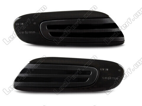 Frontansicht der dynamischen LED-Seitenblinker für Mini Cabriolet IV (F57) - Rauchschwarze Farbe