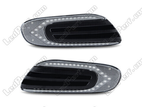Frontansicht der sequentiellen LED-Seitenblinker für Mini Cabriolet IV (F57) - Transparente Farbe