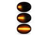 Beleuchtung der dynamischen LED-Seitenblinker in schwarz für Mini Cooper III (R56)