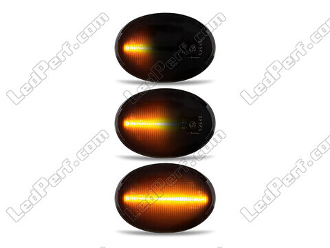 Beleuchtung der dynamischen LED-Seitenblinker in schwarz für Mini Coupé (R58)