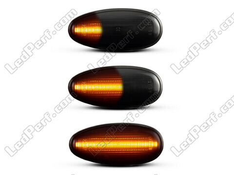 Beleuchtung der dynamischen LED-Seitenblinker in schwarz für Mitsubishi Lancer Evolution 5
