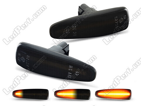 Dynamische LED-Seitenblinker für Mitsubishi Lancer X - Rauchschwarze Version
